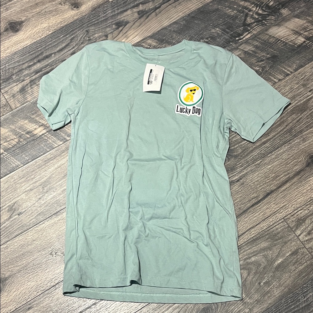 Lucky Dog Mint Tee with Logo